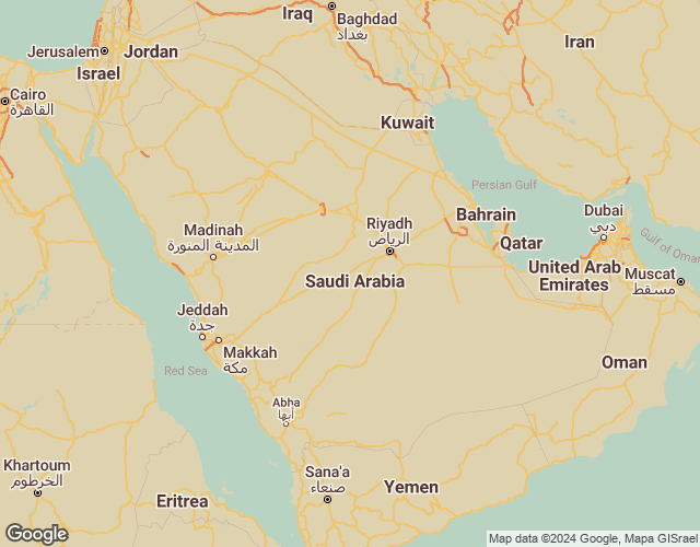 Map of Saudi Arabia
